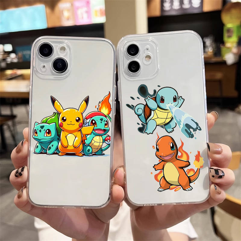 E-50 Pokemon Dragon Θήκη για iPhone 7 8 11 12 13 14 15 16 Pro Max Plus Mini Xiaomi Redmi A3 9A 9C 10A 10C 13C Note 9 11 Realme Narzo C30 C55