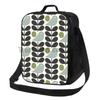 Orla Kiely Sac à Lunch Portable Motif Feuilles Colorées Réutilisable Isotherme Fourre-tout Bento avec Sangle Réglable pour Travail Pique-nique Voyage