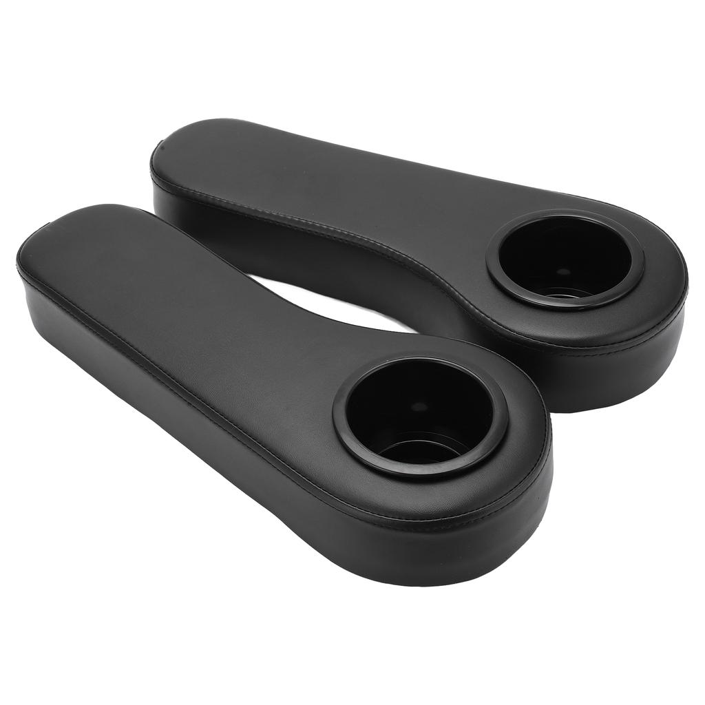 2PCS Club Car Rear Armrest Cup Stand Passenger Driver Side Black Universal Replacement for Yamaha