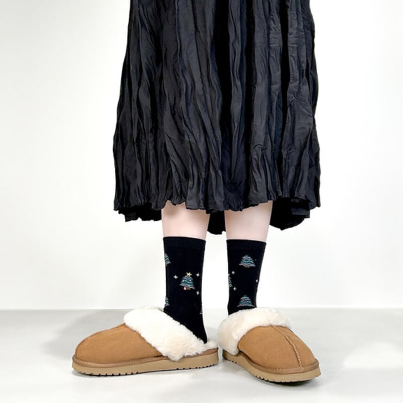 YELLOWSOCKS MERRY TREE BLACK