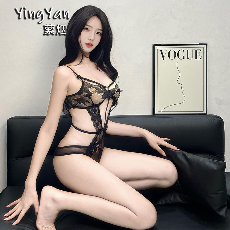 Sexy underwear, sexy lace suspender set, small chest, pure desire bra, hot bed, new onesie clothing