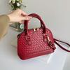 Temperament simple handbag Korean version fashion shoulder messenger bag women's spring summer niche shell bag