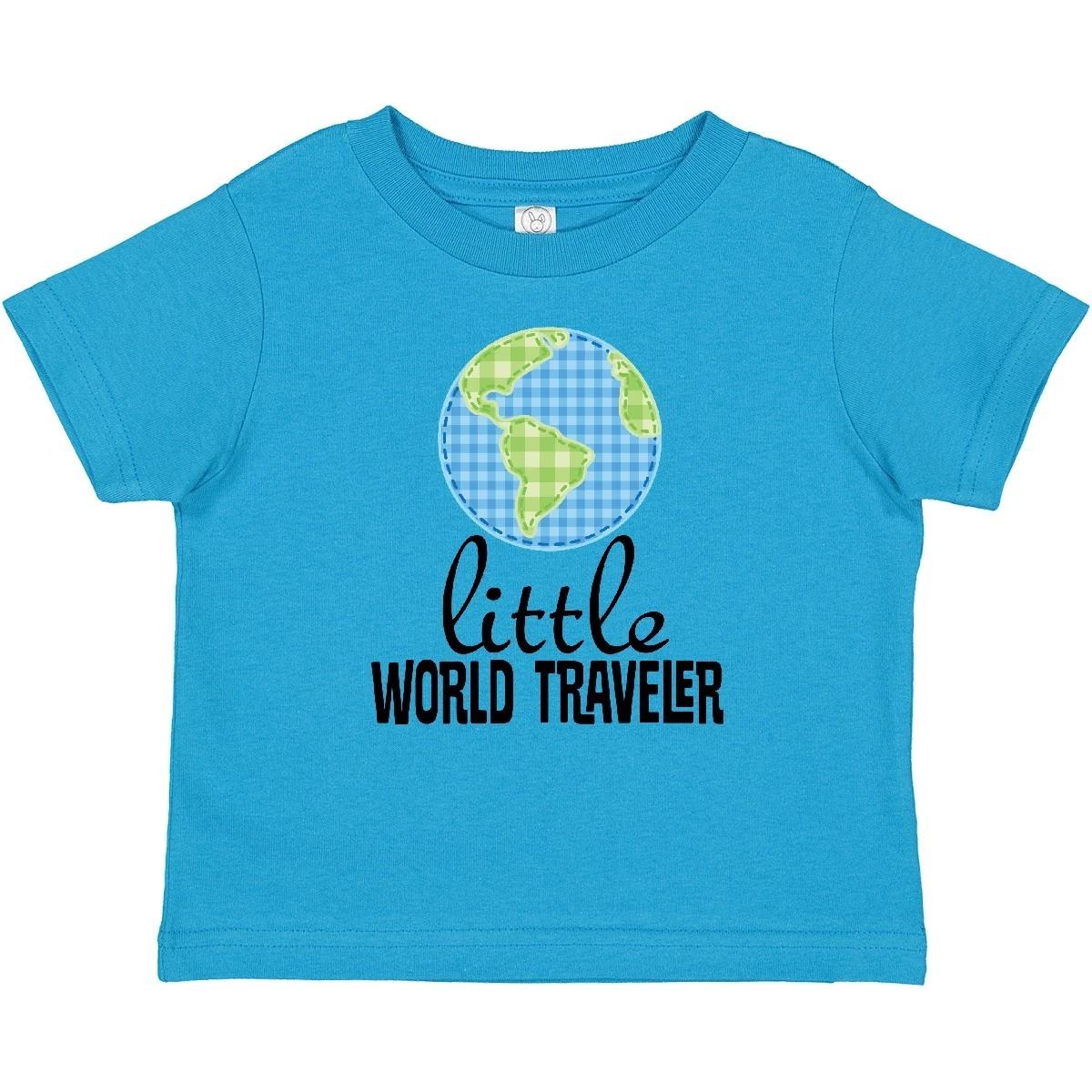 

Inktastic Little World Traveler Baby T-Shirt Travel Traveling Trip Summer Cruise 160