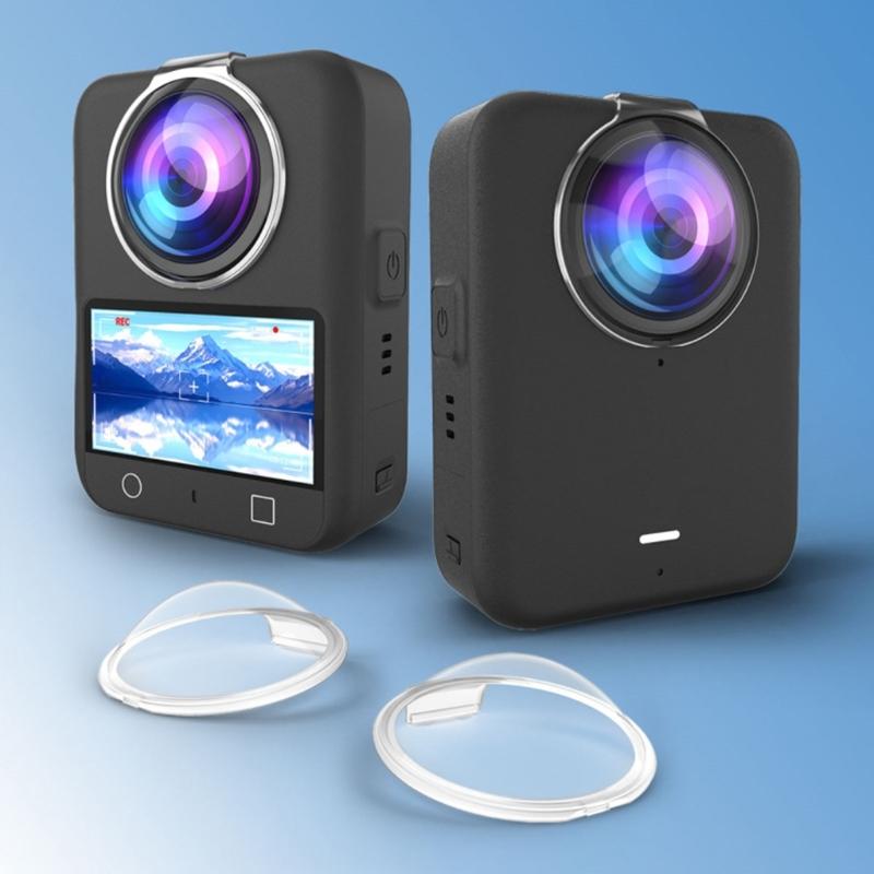 Transparently Camera Lens Guard For 360 Devices Anti Reflection Hardened Film Lightweight Design Includes Cleaning Kit