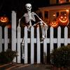 Poseable Halloween Prop 3ft Life Size Skeleton, Full Body Posable Plastic Skeleton Prop, Realistic Movable Joint Human Bones Model for Yard Patio Lawn