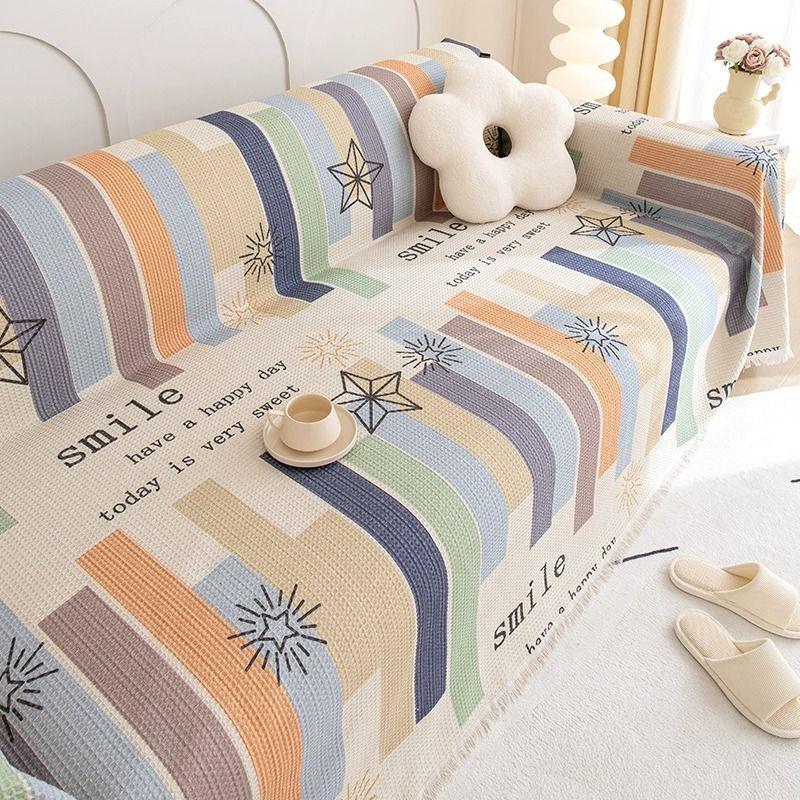 Universal Sofa Towel with Dust-proof Cover One Piece Rental House Sofa Cover Sofa Cushion Non Slip, Suitable for All Seasons