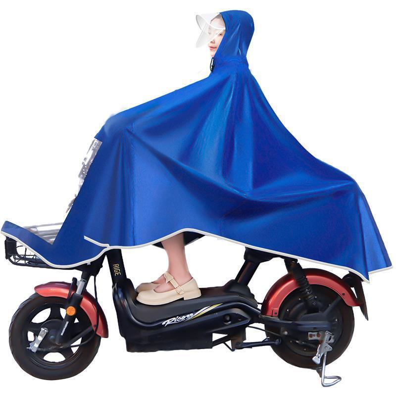 Mantella Pioggia Spessa Unisex per Scooter Elettrico/Bicicletta: Attrezzatura Antipioggia Torrenziale per Adulti