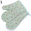 1Pc Dots Grids Print Oven Mitt Heat Resistant Protector Kitchen Holder Glove