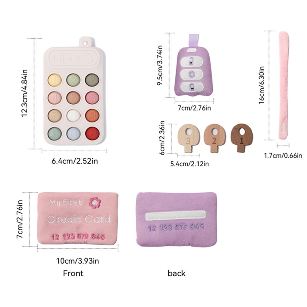 Cadeau d'Anniversaire Kit de Cosmétiques de Simulation Jouets Ensemble de Maquillage pour Filles Ensemble Sac à Maquillage en Tissu de Coton Princesse Lavable Jeu d'Imitation pour Enfants