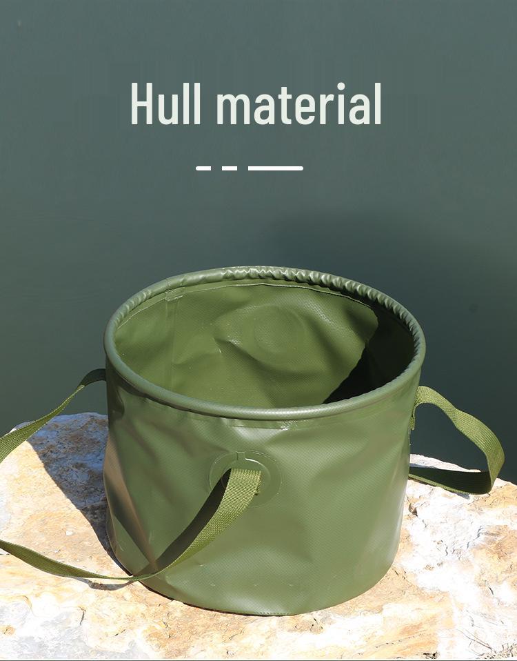 Large Portable Folding Basin for Travel: Multi-use for Washing Fruits, Face, and Feet - Ideal for Camping and Picnics