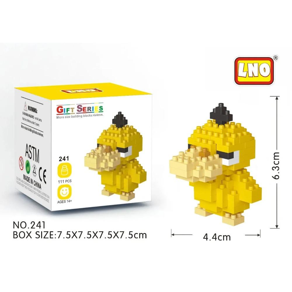 Kawaii LNO Pokemon Micro Building Blocks Snorlax Blastoise Gengar Charmander Bulbasaur Pikachu Mini Brick Figures For Kids Toys
