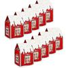 Enchanted Christmas Cottage Gift Box House Shaped Gift Boxes a Wreath On The Door Mansion Ideal for Home Presents, House Interior Decorations and for