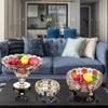 Flavence Engraved Crystal Glass Fruit Bowl