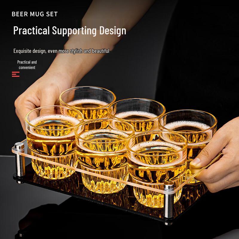 Wine Glass Set with Rack