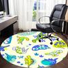 1pc Dinosaur Pattern Chair Carpet for Office, Non slip, Soft and Durable Office Rug