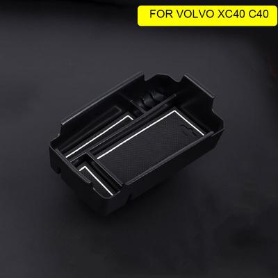 Para Volvo XC40 C40      2024 Organizador de Console Central Acessórios Apoio de Braço ert Caixa de Armazenamento Secundária