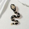 SKEDS Women Men Fashion Exquisite Colorful Rhinestone Snake Brooch Pin Elegant Lady Crystal Shining Animal Badges Corsages