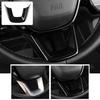 For Honda Civic 11th -23 ABS Gloss Black Steering Wheel Lip Sheet Cover Trim