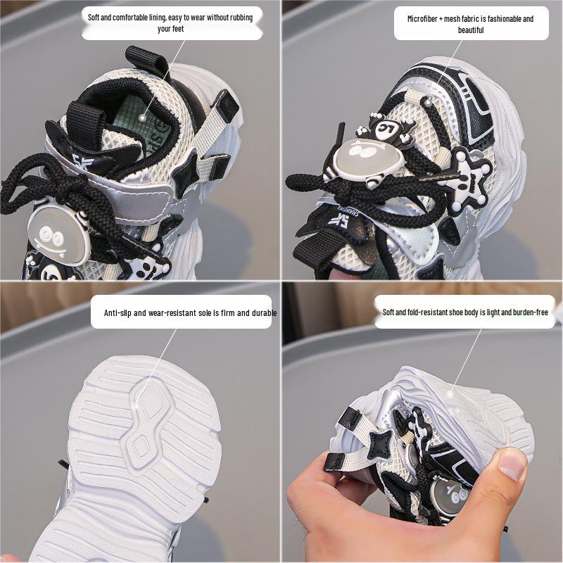 2025 Toddler Sneakers: Spring/Autumn Non-Slip, Soft Sole, Mesh Shoes for Boys & Girls