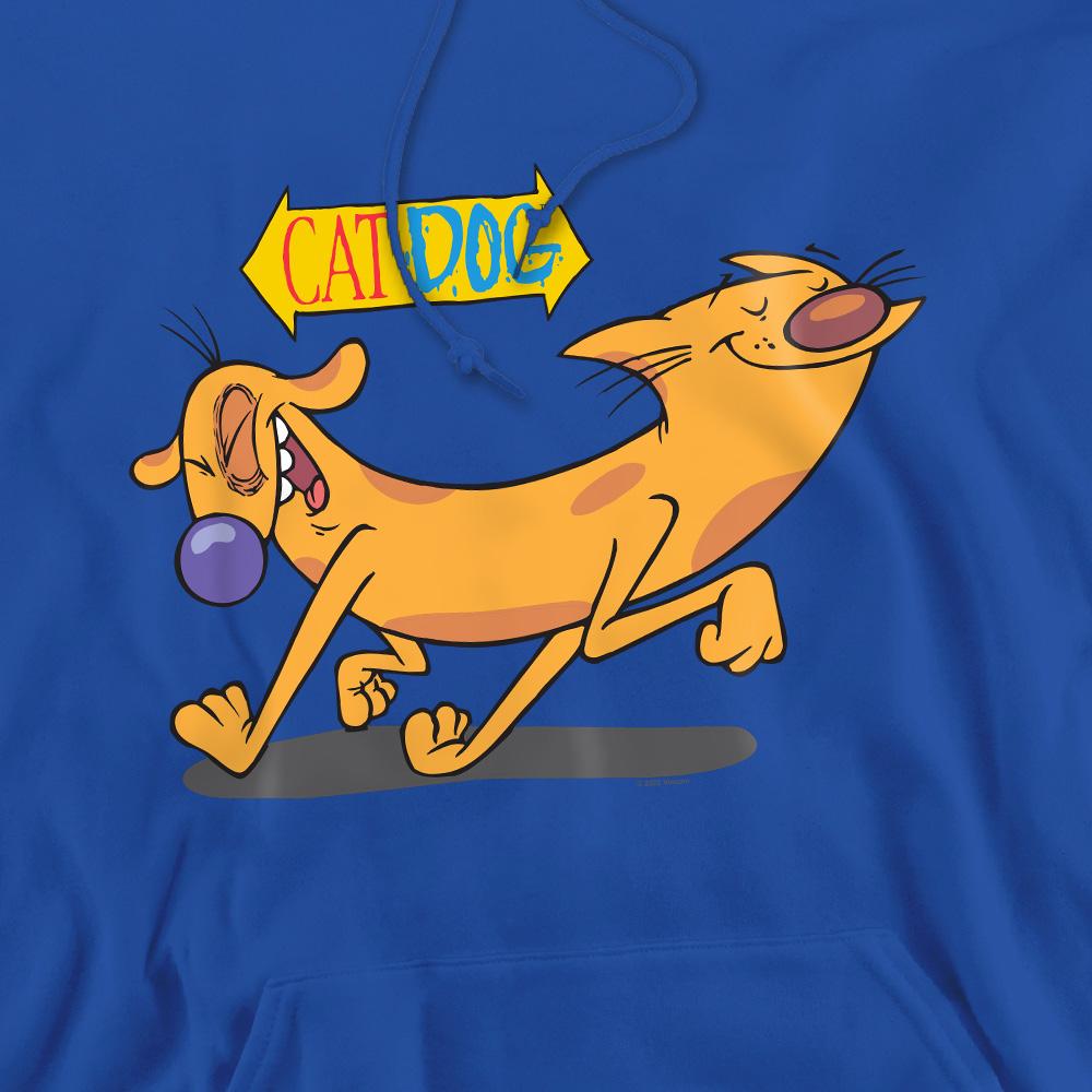 CatDog Mens Happy Paws Hoodie