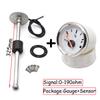 100-500mm Stainless Steel Marine Fuel Level Gauge Sensor Fit Boat Car Fuel Level Gauge Meter 0-190 ohm with Red Light Custom