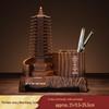 Thirteen-Story Wenchang Pagoda Pen Holder - Office Desk Decoration Gift for Students & Children, Symbolizing Advancement