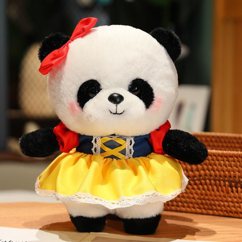 Sweet Cute Lolita Dress Panda Plush Toys Cartoon Girls Birthday Gifts Dolls
