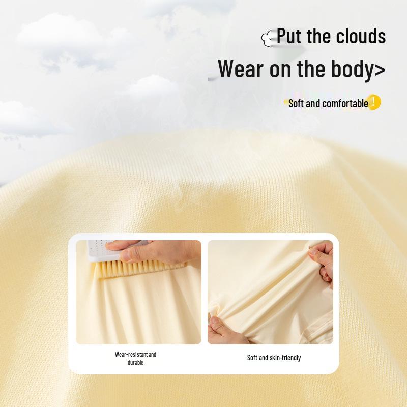 Dziewczęcy komplet piżamy z czystej bawełny z długim rękawem - Miękki, Wygodny i Antybakteryjny na Jesień i Wiosnę