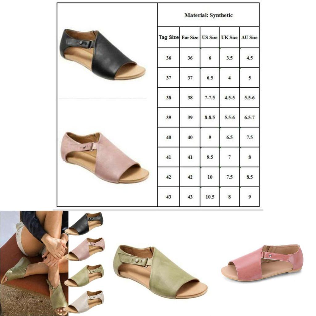 Fashion Women Gladiator Sandals For Summer Beach Open Toe Leather Shoes**