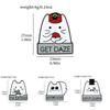 Cute Cartoon Creative Funny Cat Brooch Cartoon Character Magic Cat Metal Badge Bag Accessories Pin