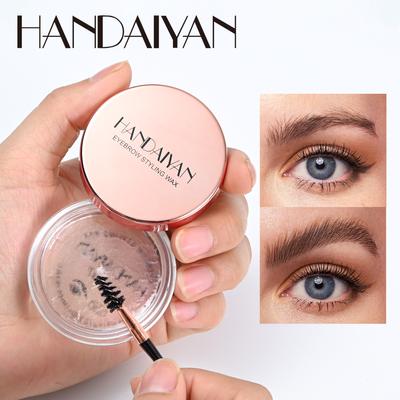 Cera para modelar cejas incolora natural Gel fijador de cejas Gel transparente definidor de cejas de larga duración