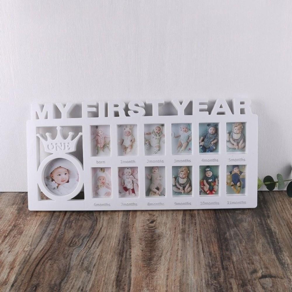 PP Newborn Photo Frame 0-12 Months Pictures Commemorative Album Cute Baby Keepsake Frame