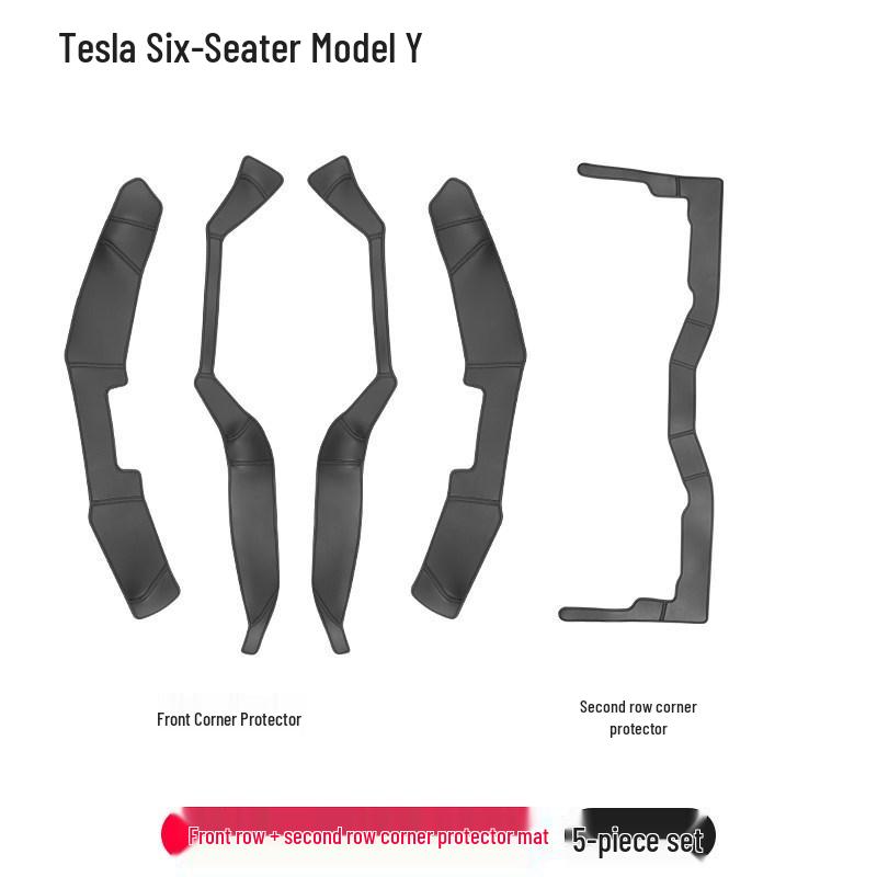 Tesla Model Y/YL 6-Seater Front Door Protection & Sill Strips - Full Coverage Accessory