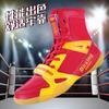 Professional Wrestling Shoes Men's High-top Adult Sanda Shoes Competition Training Shoes Fighting Shoes Women's Indoor Boxing Training Shoes