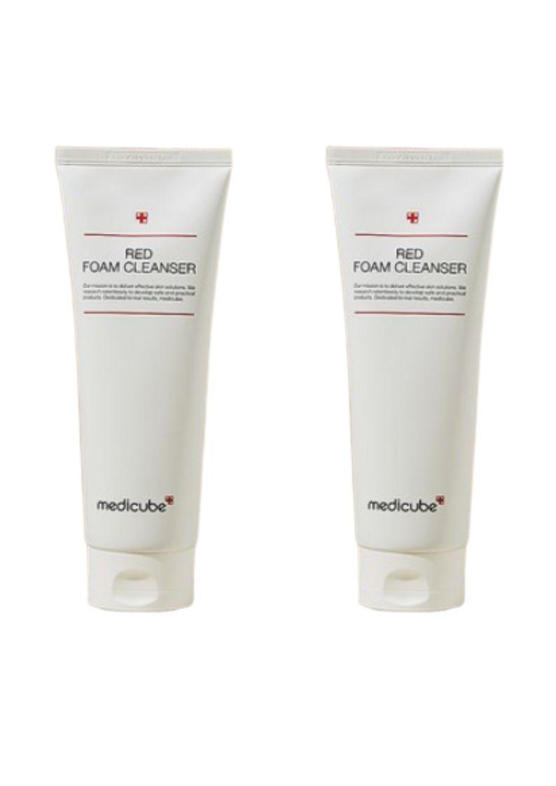 MEDICUBE Red Foam Cleanser Deep Cleansing Acne Care Facial Cleanser 120ml x 2