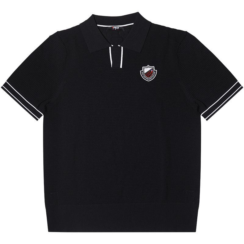 PGM Men's Breathable Short Sleeve Golf Polo Shirt