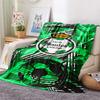 1Pc Club Santos Print Flannel Blanket High Quality Warm Comfortable Cover for All Seasons Perfect for Gifts Home Decor