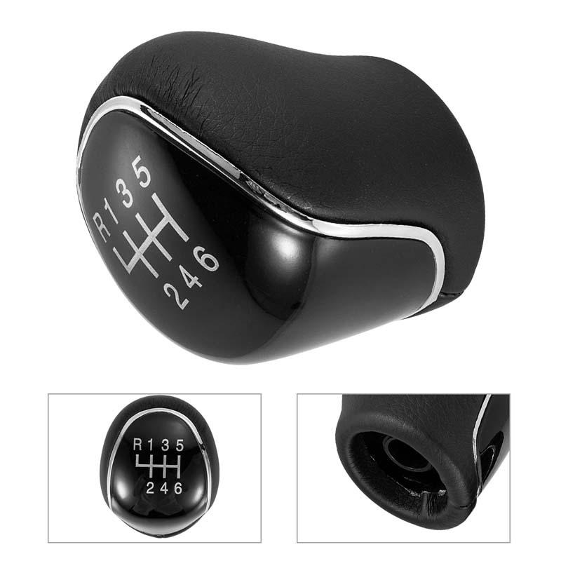5/6 Car Leather Gear Shift Knob for Ford S-Max C-Max Kuga Galaxy Mondeo 4 Mk4 Transit Tourneo Connect Focus Auto Accessories