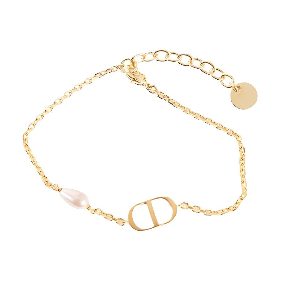 

Dior Original Design Brass Bracelet Unisex Bracelets Gold B2616WOMRS-88P F,Gold