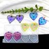 Silicone Mold for Earrings Pendant Elegant Heart Shape Mold for Artistic Crafts