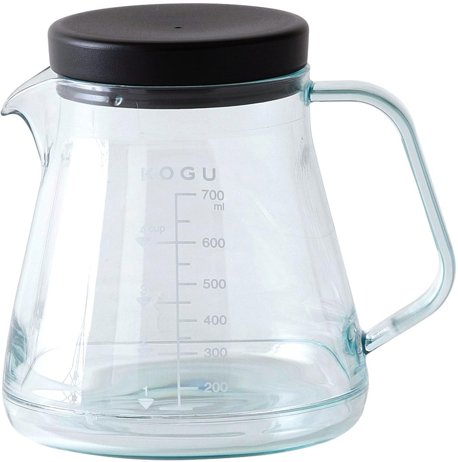 

KOGU Coffee Tools Unbreakable Coffee Server 700ml in Dishwasher Safe Microwave Safe Lightweight with Measurement Markings Cup Capacity Tritan Drip