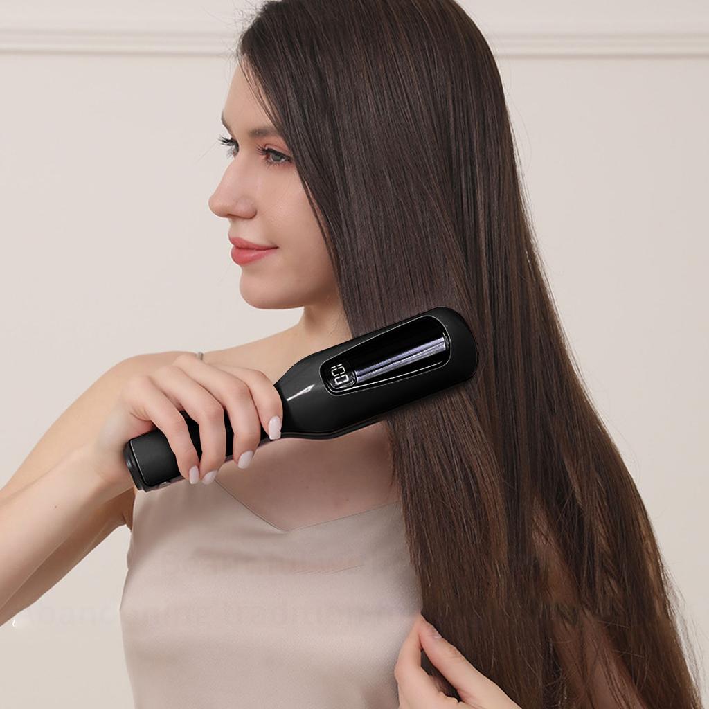 Hair Split End Remover Trimmer Rechargable Portable Automatic Split End Remover for Home Travel Use with Base Black