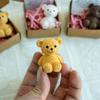 Elegant PVC Miniature Bear Shape Container Portable Keepsakes Box For Candy Accessories Party Souvenir