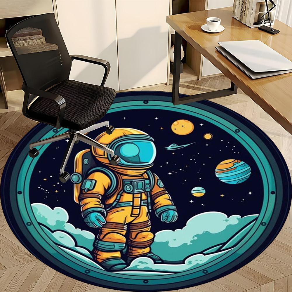 1pc Astronaut Chair Carpet for Office, Soft Flannel Throw Mat, Perfect for Office,Holiday Party Decoration Choice Yy251113193