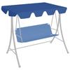 Replacement Swing Roof - vidaXL - Blue - 150/130x70/105 Cm - 100% Polyester Fabric - Waterproof