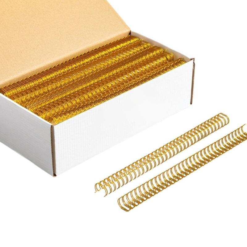 100Pcs Professional Binding Rings Heavy Duty Metal Binding Coils for Office School Supply 23 Holes 24 Holes OR 34 Holes