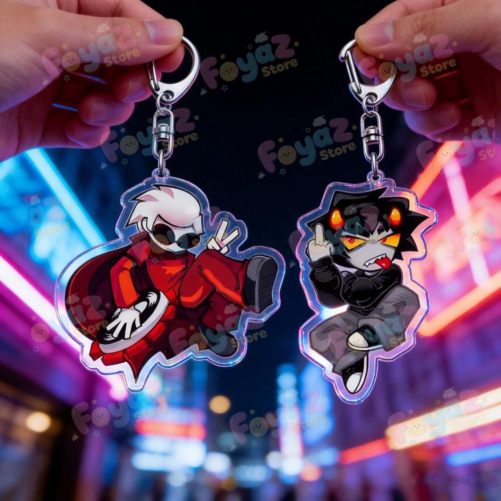 Chic Studio Unisex Silver Cute Homestuck Keychain Dave Strider Karkat Vantas Dirk Strider Jake English John Egbert Vriska Serket Eridan Ampora Keychain
