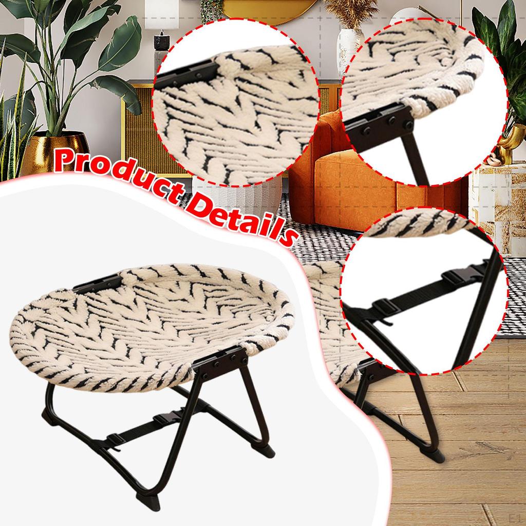 Elevated Pet Bed Heavy Duty Portable Furniture Metal Frame Versatile with Storage Bag Comfortable