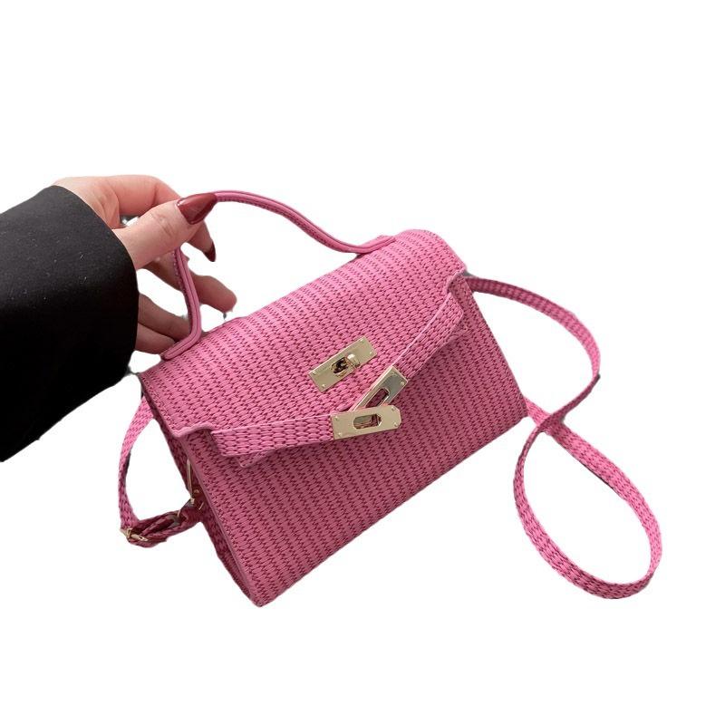 Premium texture small bag women's 2025 new fashion niche shoulder messenger bag foreign style versatile portable Kelly bag
