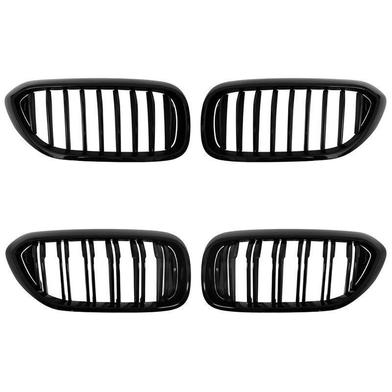 For BMW 5 Series G30 G38 525I 530I 540I 550I 2018-2020 Grilles Gloss Black Grille Car Front Bumper Kidney Grills Racing Grill